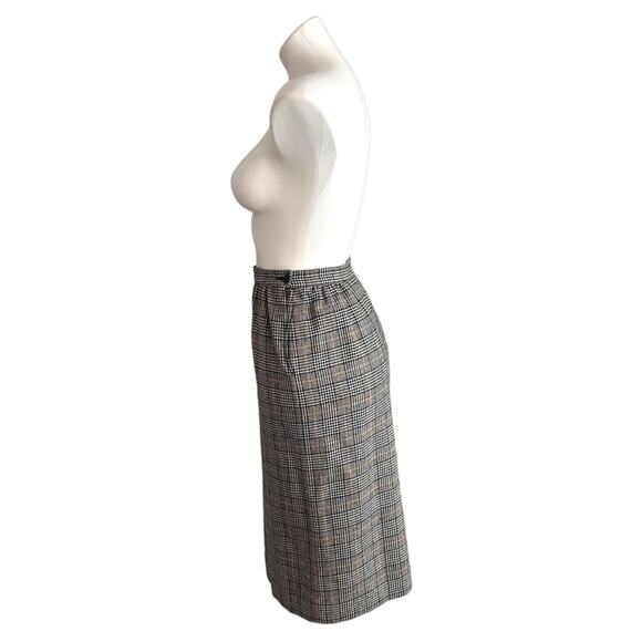 Vtg Pendleton Skirt 80s Wool Pure Virgin Authentic Carnegie District Plaid W 27" - Picture 15 of 16
